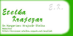 etelka krajczar business card