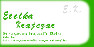 etelka krajczar business card